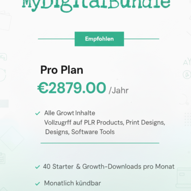 Pro Plan Jährlich